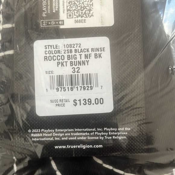 COPY - PLAYBOY X TRUE RELIGION BIG T ROCCO JEAN - Picture 4 of 6